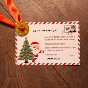 Botón perdido Papa Noel